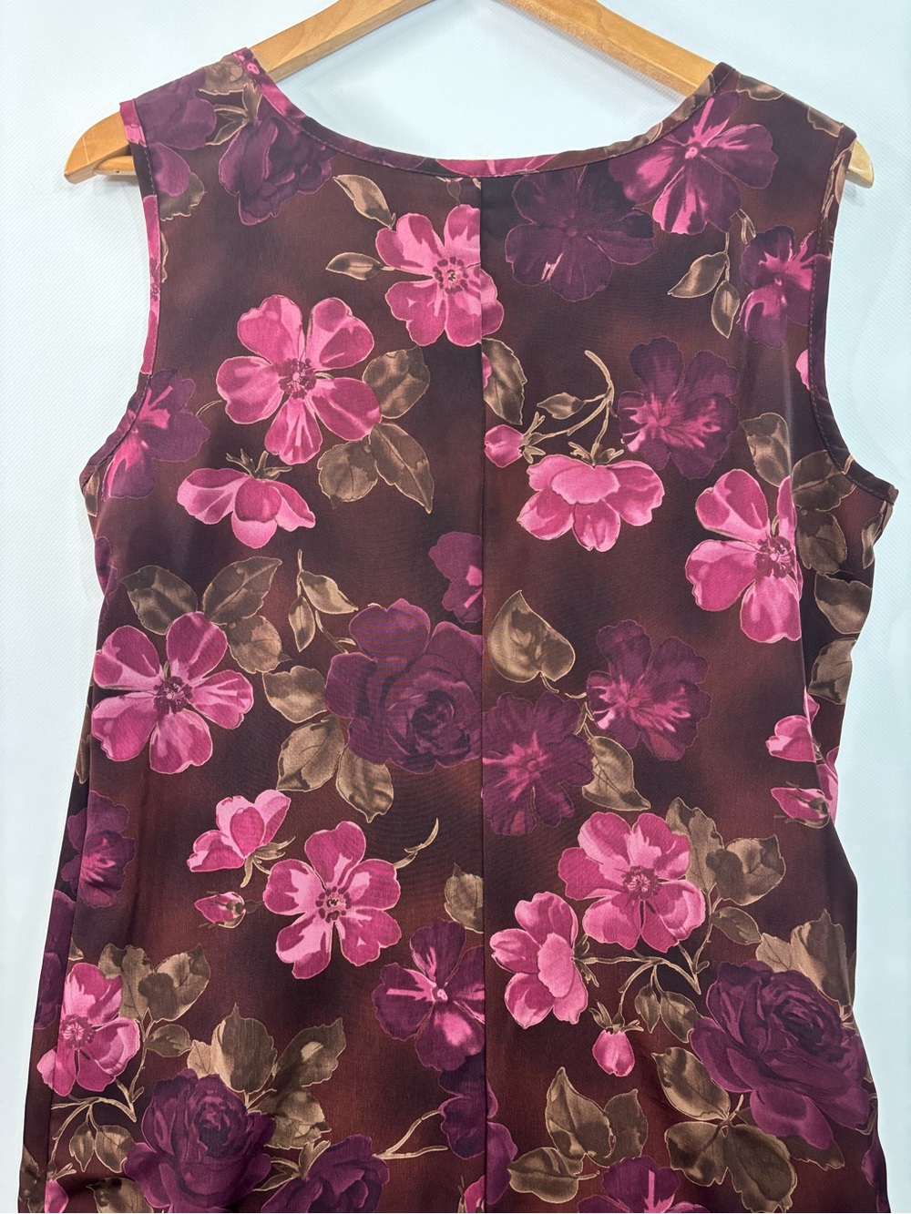 Classic 90s Floral Shift Dress Womens Size 14 Made In USA Dress Vintage - Picture 6 of 6